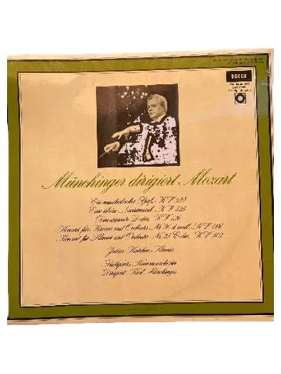 Münchinger dirigiert Mozart Salzburg Vinyl LP Decca Klassik