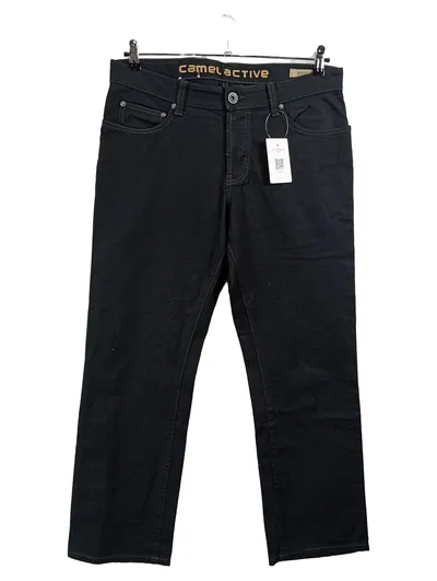 camel active Herren Jeans Regular Fit W35 Schwarz Woodstock