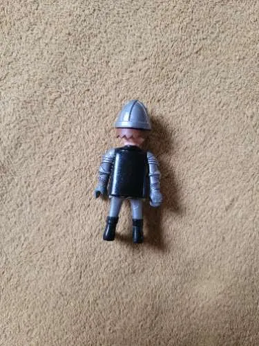 Playmobil Ritter mit Drachenwappen Spielfigur Krieger Silber Rüstung