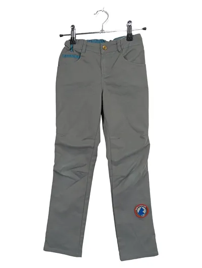 Finkid Outdoorhose Kinder Gr. 128 Grau Uni Applikationen Polyester