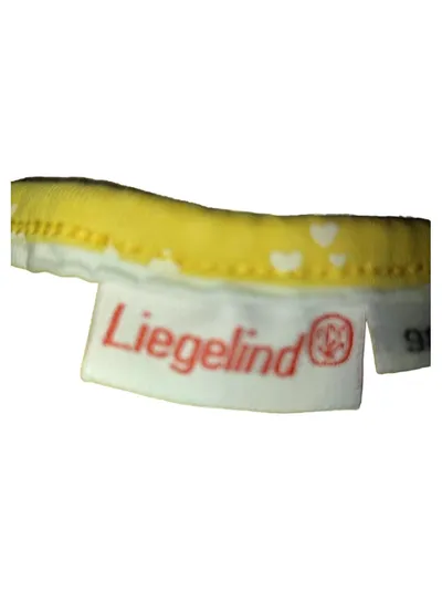 Liegelind Langarmshirt Mädchen Gr. 98 Gelb Herzen Baumwolle