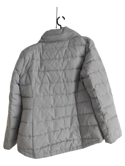 DKNY Steppjacke Damen Grau Gr. 38/M Modern Freizeit Reißverschluss
