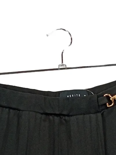 Mohito Damen Faltenrock Gr. 40/L Schwarz Modern mit Gürtel