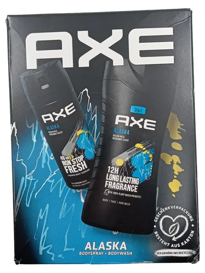 AXE Alaska Geschenkset Bodyspray 150ml + Bodywash 250ml Herren