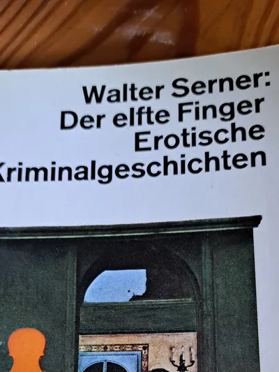 Der elfte Finger Erotische Kurzgeschichten Walter Serner Taschenbuch dtv