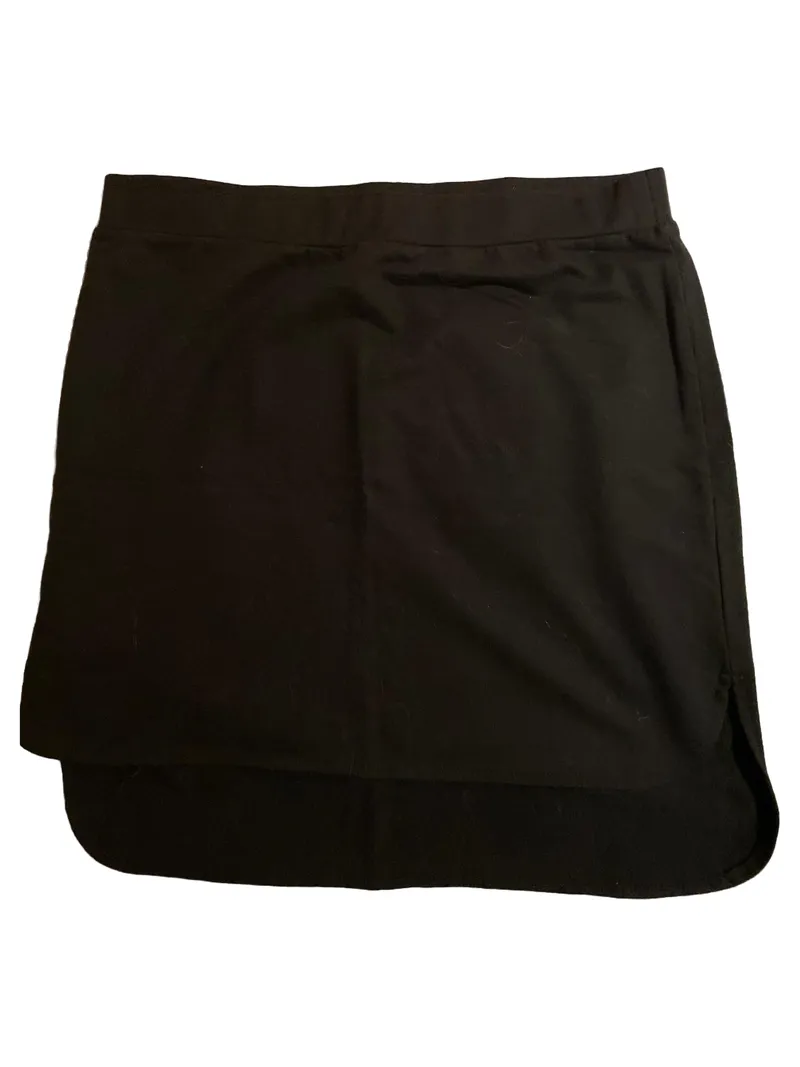 DESIRES Damen Sportrock Gr. 38/M Schwarz Baumwolle Polyester Midirock 2