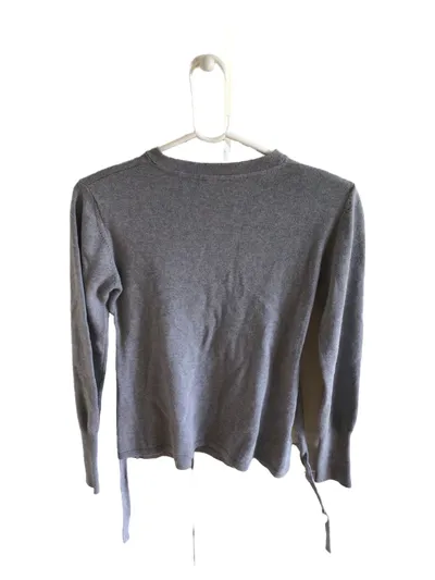 Steiff Kinder Wickelpullover Gr. 152 Grau Langarm Casual