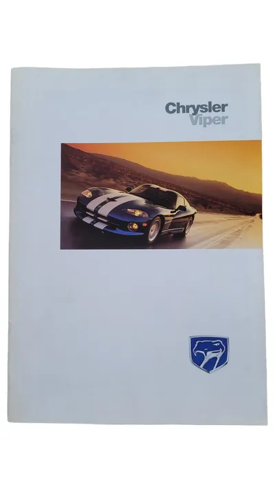 Chrysler Viper Prospekt Broschüre Katalog Autozubehör Sammlerstück Weiß
