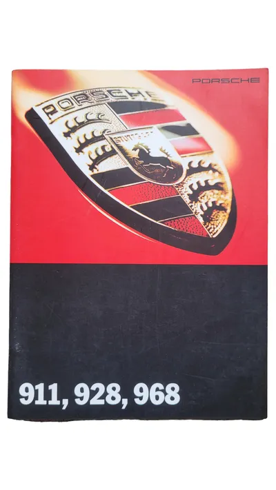 Porsche Prospekt 911 928 968 Broschüre Fanartikel Sammlerstück Rot