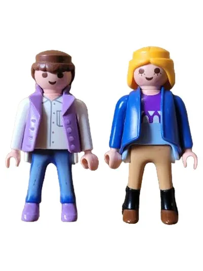 Playmobil Spielfigur 2er Set Frau Mann Casual Kleidung Kinder ab 4 Jahre