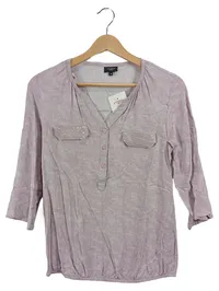Bexleys Woman Damen Bluse Rosa Gr. 36 S Pailletten 3/4-Arm Casual 1