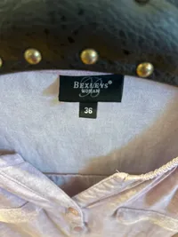 Bexleys Woman Damen Bluse Rosa Gr. 36 S Pailletten 3/4-Arm Casual 3