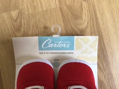 Carters Babyschuhe Sneaker Rot Gr. 6-9 Monate Kinder Schnürschuhe