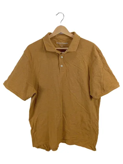 Bruun & Stengade Poloshirt Herren Braun Gr. 56 3XL Kurzarm Baumwolle