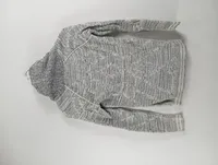 Eddie Bauer Damen Strickjacke Gr. 34 XS Grau Meliert Reißverschluss Casual 3