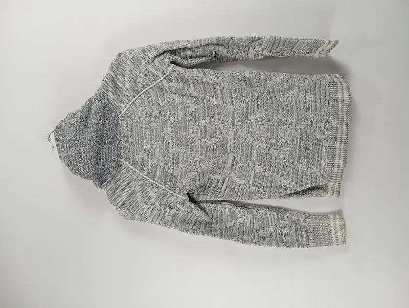 Eddie Bauer Damen Strickjacke Gr. 34 XS Grau Meliert Reißverschluss Casual 3