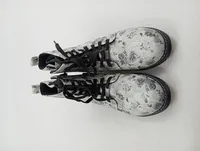 Dockers Damen Schnürstiefel Stiefel Grau Blumenmuster Gr. 40 Boots 2