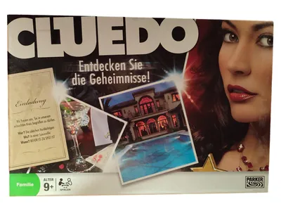 Cluedo Brettspiel Parker Familienspiel Detektivspiel ab 9 Jahre 3-6 Spieler