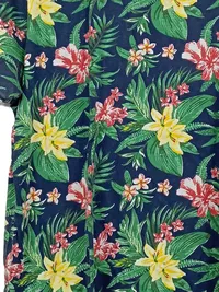 E.B. Company Herren T-Shirt XL Casual Blumenmuster Mehrfarbig Kurzarm 4