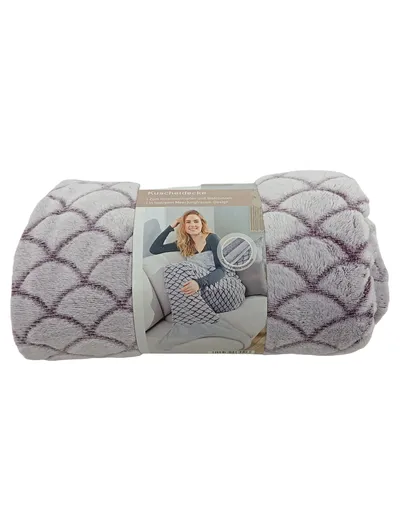 LIVARNO home Kuscheldecke Meerjungfrau Grau 60x180 cm Polyester Fleece