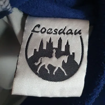 Loesdau Fleecejacke Kinder Gr. 176 Blau Sterne Stickerei Reißverschluss