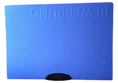 Durable Schreibmappe Bewerbungsmappe A4 Dokumentenmappe Blau 31x22 cm
