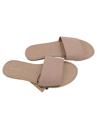 Anna Field Damen Slide Sandalen Pantoletten Rosa Gr. 41 Casual