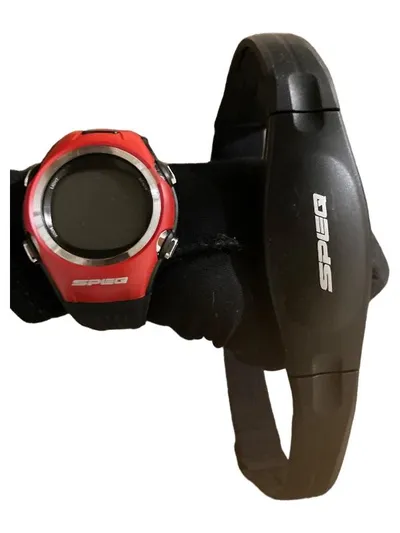 SPEQ SP-W117-D Fitnessuhr Pulsmesser Sportuhr mit Brustgurt Rot