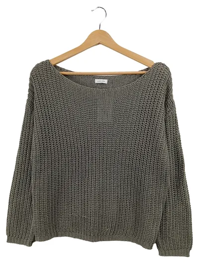LASCANA Damen Pullover Grobstrick Oliv Gr. 36 S Casual