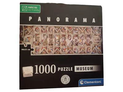 Clementoni Puzzle 1000 Teile Sixtinische Kapelle Panorama Museum 98x33cm