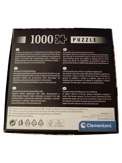 Clementoni Puzzle 1000 Teile Sixtinische Kapelle Panorama Museum 98x33cm