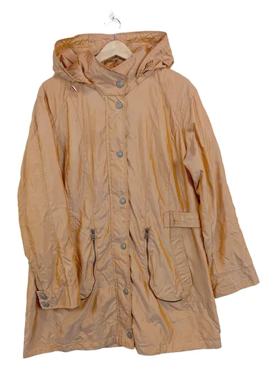 Concept K Damen Leichte Jacke Gr. 44 Beige Casual Kapuze Reißverschluss