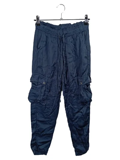 Denim & Supply Ralph Lauren Damen Cargohose Blau Gr. 34 W26 XS Viskose Jogger