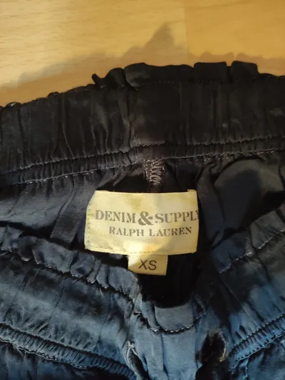 Denim & Supply Ralph Lauren Damen Cargohose Blau Gr. 34 W26 XS Viskose Jogger