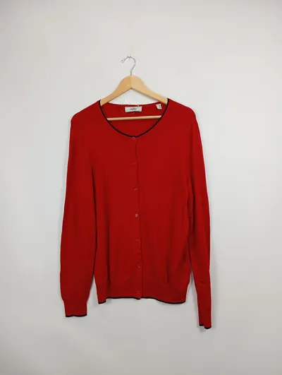 LIMITED BY TCHIBO Damen Strickjacke Gr. 42/XL Rot Basic