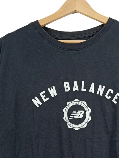 New Balance T-Shirt Damen Gr. 38/M Schwarz Streetwear Logo-Print