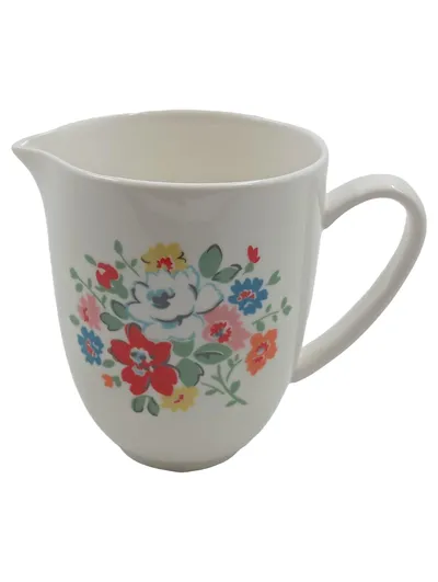 Cath Kidston Krug Porzellan Weiß Blumenmuster Vintage 500ml