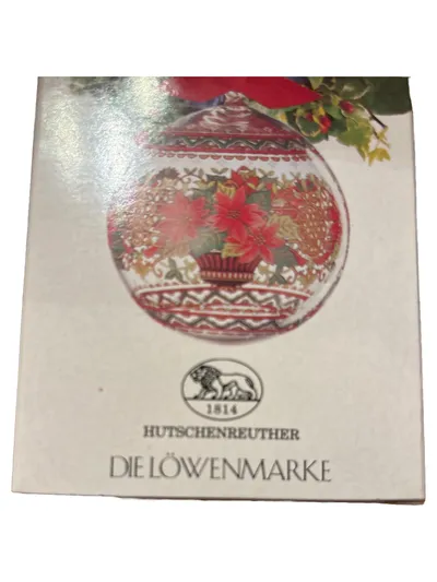 Hutschenreuther Weihnachtskugel Limitierte Jahres-Edition seit 1991 Glas