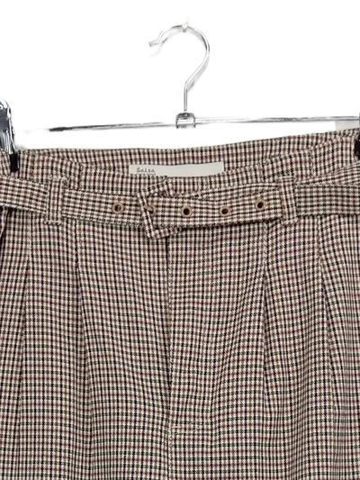 Salsa Baggy Anzughose Damen Kariert Modern Mehrfarbig Gr. M