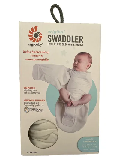 Ergobaby Original Swaddler Pucktuch Kinder Gr. 56 Beige Uni