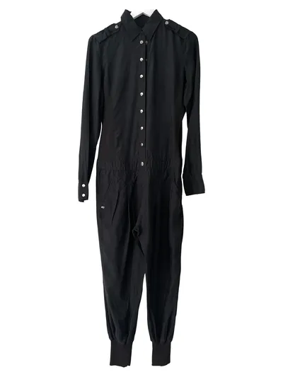 MISS SIXTY Damen Jumpsuit Overall Schwarz Gr. M Freizeit Casual