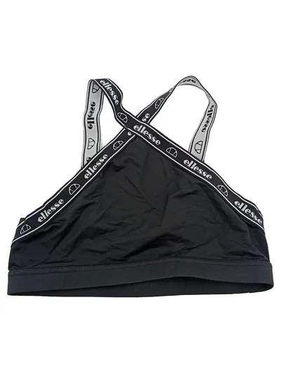 ellesse Damen Sport BH Crossback Schwarz Größe 44 Logo-Träger