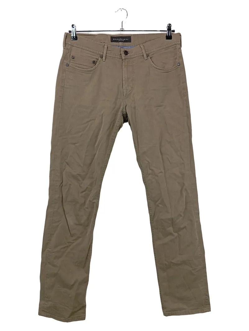 Baldessarini Stoffhose Chino beige Herren W34 L34 Baumwolle Casual 1