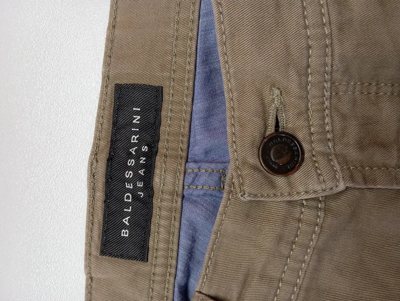 Baldessarini Stoffhose Chino beige Herren W34 L34 Baumwolle Casual 3