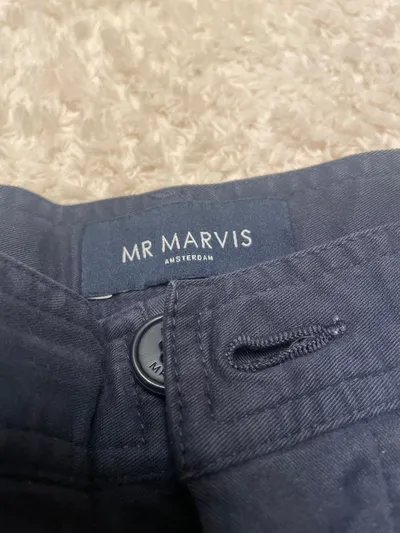 MR MARVIS Herren Shorts S Blau Casual Baumwolle Sommerhose