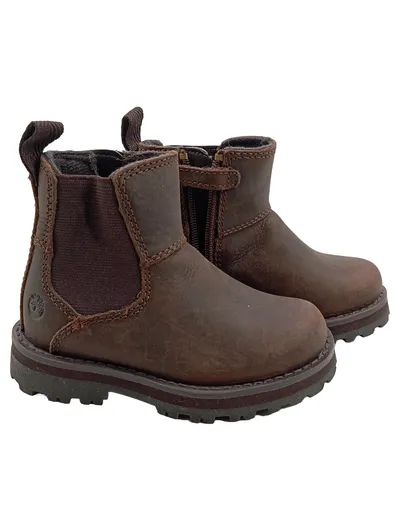 Timberland Kinder Chelsea Boots Stiefelette Braun Leder Gr. 23