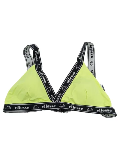 Ellesse Damen Sport BH Triangle Bralette Neongelb Gr. 44 Logo-Träger