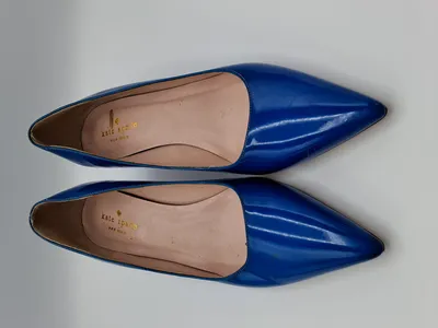 Kate Spade York Damen Pumps Blau Lackleder Gr. 38 Elegant