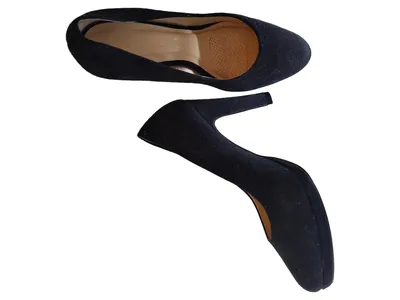 Globo Damen Pumps Gr. 37 Schwarz Elegant Plateau High Heels Business Party