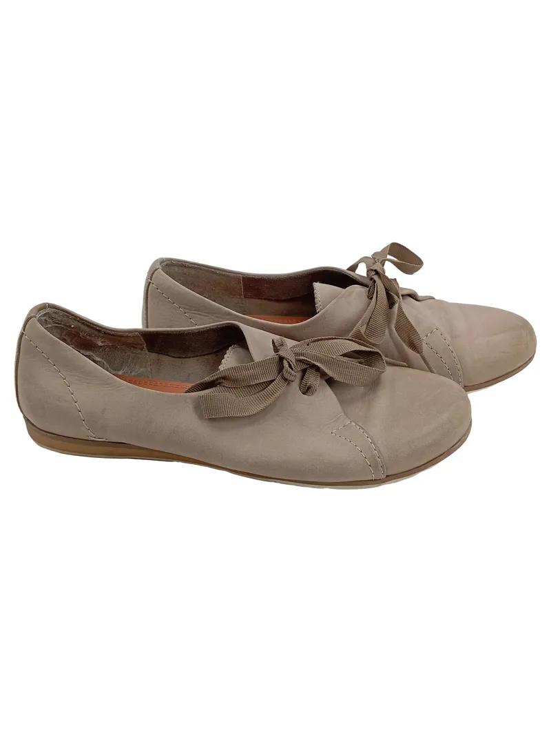 MARCO TOZZI Damen Ballerinas Gr. 38 Beige Casual Flats Schleife 1